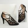 Unique Vintage Black Spider Web Heels