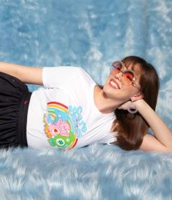 Clothing Care Bears X Unique Vintage Retro Skate Crew Fitted Tee