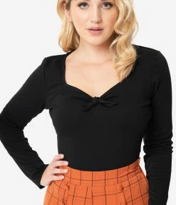 Sale Unique Vintage Black Maxine Top