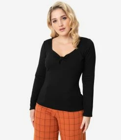 Sale Unique Vintage Black Maxine Top