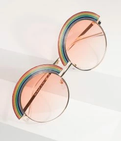 AJ Morgan Eyewear (B2B Wholesale) Golden Rainbow Rounded Sunglasses