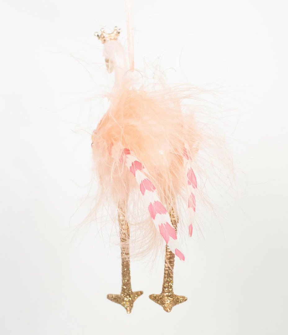 Cody Foster Retro Pink Flamingo Glass Ornament Accessories