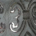 Sale Unique Vintage 1920s Grey & Silver Beaded Lynette Flapper Dress