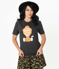 Unique Vintage Save Halloween Unisex Tee Sale