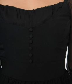 SHEEN Clothing Ltd Black Dior Swing Dress