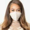 Cinderella Divine Moto White Beaded & Lace Face Mask