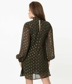 Smak Parlour Emerald Leopard Print Girl Talk Mini Dress