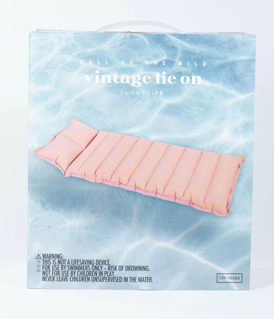 Sunnylife Peach Pink Leopard Print Pool Float