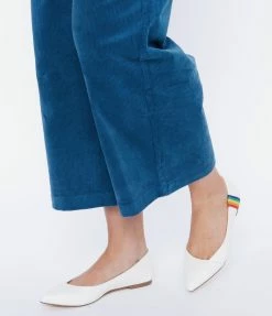 Demfon International (Chelsea Crew) Chelsea Crew White Leatherette & Rainbow Pointed Toe Pammy Flats