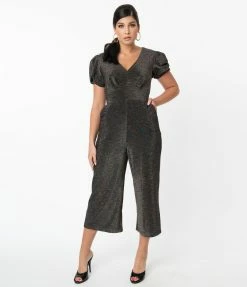 Smak Parlour Black & Rainbow Sparkle HostessWithMostess Jumpsuit