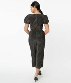 Smak Parlour Black & Rainbow Sparkle HostessWithMostess Jumpsuit
