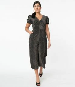 Smak Parlour Black & Rainbow Sparkle HostessWithMostess Jumpsuit