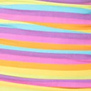 Coral & Jade Apparel, LLC (Bettie Page, Esther Williams, Girl Howdy) 1950s Girl Howdy Pin Up Pastel Rainbow Print Iris Sheath Swimsuit