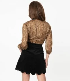 Trending Smak Parlour Black Corduroy Campus Mini Skirt