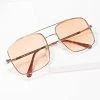 AJ Morgan Eyewear (B2B Wholesale) Accessories Gold & Amber Square Issue Sunglasses