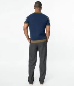 Collectif Dark Grey Jessy Mens Pants