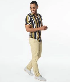 Sale Collectif Khaki Chino Andy Mens Pants