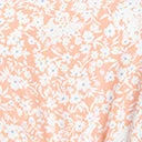 Everly Peach & White Floral Back Tie Romper