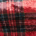 Sale Unique Vintage Red & Black Plaid Velvet Ricci Fit & Flare Dress