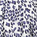 Hayden Sale Plus Size Retro Style White & Purple Leopard Print Blouse