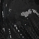 Unique Vintage Black Sequins Warhol Tulip Sheath Dress Sale