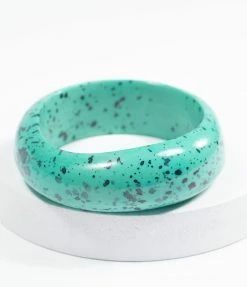 Faire (Narratives The Line) Jewelry Turquoise Speckle Resin Bangle