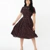 Sale Unique Vintage Royal Guard Print Springfield Swing Dress