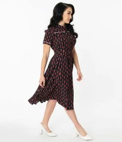 Sale Unique Vintage Royal Guard Print Springfield Swing Dress