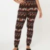 Hello Kitty X Unique Vintage Festive Holiday Fair Isle Sycamore Knit Leggings