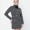 Sale Smak Parlour Black & White Plaid License To Thrill Crop Jacket