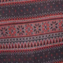 Unique Vintage Navy & Red Winter Fair Isle Sabrina Sweater