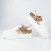 OUR LOVE LETTER INC Flats White & Leopard Platform Sneakers