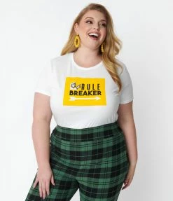 Fan Flair Hasbro Gaming X Unique Vintage Rule Breaker Womens Graphic Tee