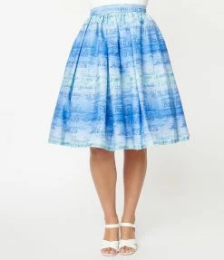 Back To The Future X Unique Vintage Time Circuits Swing Skirt