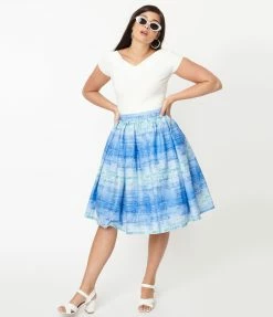 Back To The Future X Unique Vintage Time Circuits Swing Skirt