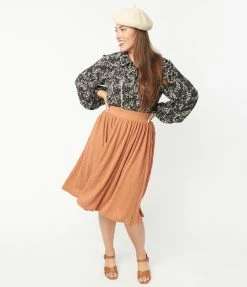 Unique Vintage Cinnamon Maya Sweater Skirt