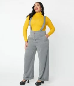Lifestyle Group (UK) Ltd Plus Size Grey Suspender Pants Sale