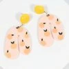 Mavin Design Co Pink & Citrus Drop Earrings