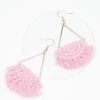Mavin Design Co Light Purple Macrame Drop Earrings