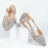 Unique Vintage Cheetah Print Suede Flats