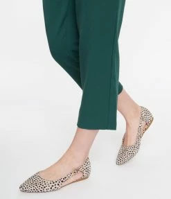 Unique Vintage Cheetah Print Suede Flats