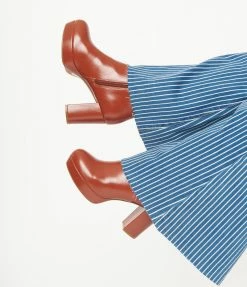 Demfon International (Chelsea Crew) Chelsea Crew Rust Disco Booties