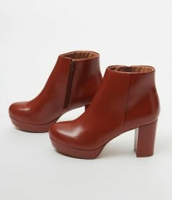 Demfon International (Chelsea Crew) Chelsea Crew Rust Disco Booties