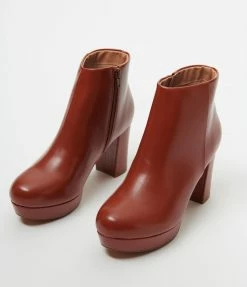 Demfon International (Chelsea Crew) Chelsea Crew Rust Disco Booties