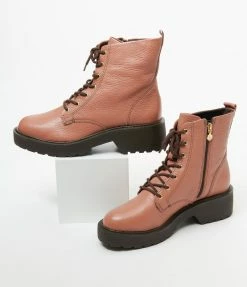 Demfon International (Chelsea Crew) Chelsea Crew Mauve Leather Spencer Boot