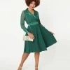 SHEEN Clothing Ltd Bridesmaid Dresses Emerald Green Polly Swing Dress