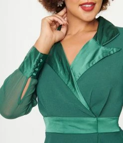 SHEEN Clothing Ltd Bridesmaid Dresses Emerald Green Polly Swing Dress