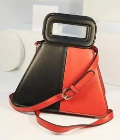 Collectif Red & Black Two Tone Susie Handbag Handbags