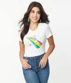 Sale Collectif Rainbow Slide Womens Graphic Tee