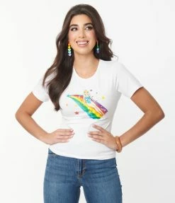 Sale Collectif Rainbow Slide Womens Graphic Tee